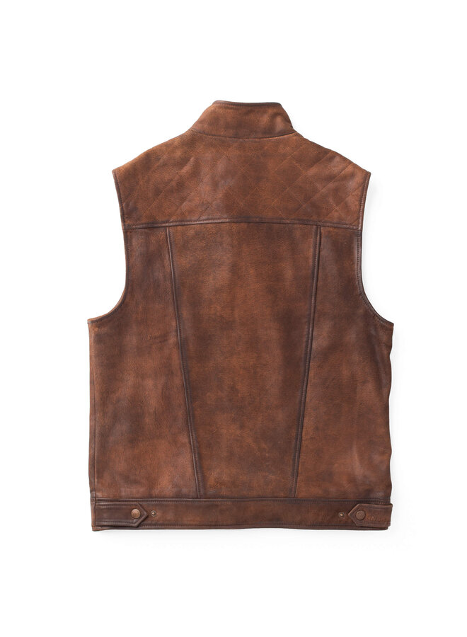 Men's Brentwood Goat Suede Leather Vest