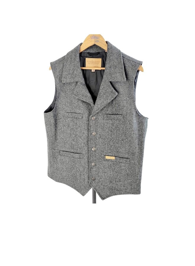 Men's Solid Wool/Cotton Vest