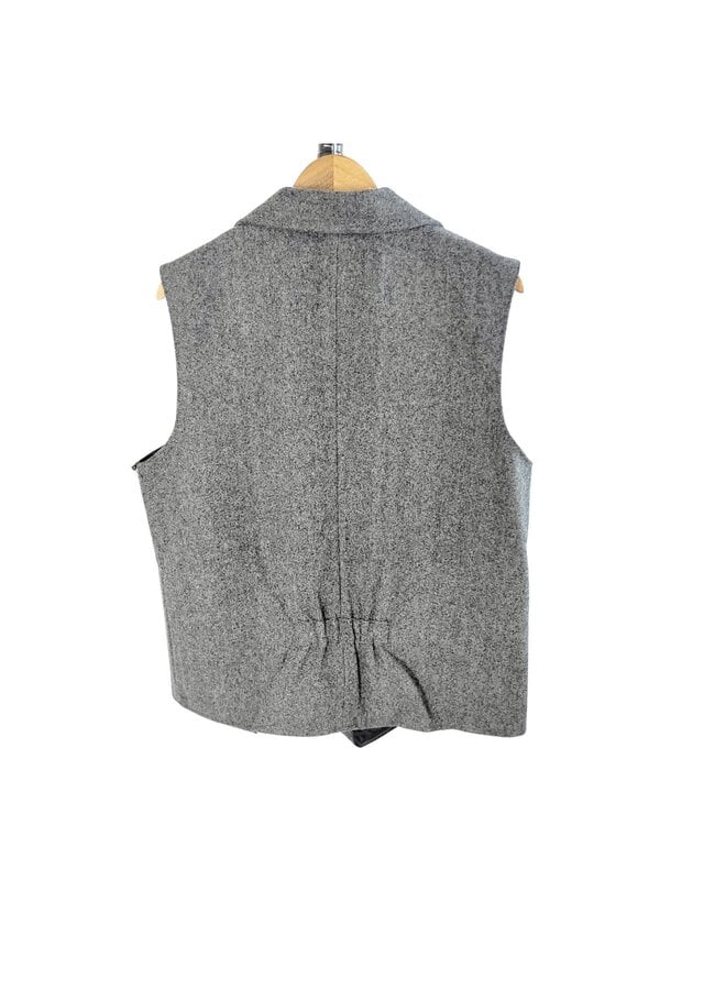 Men's Solid Wool/Cotton Vest
