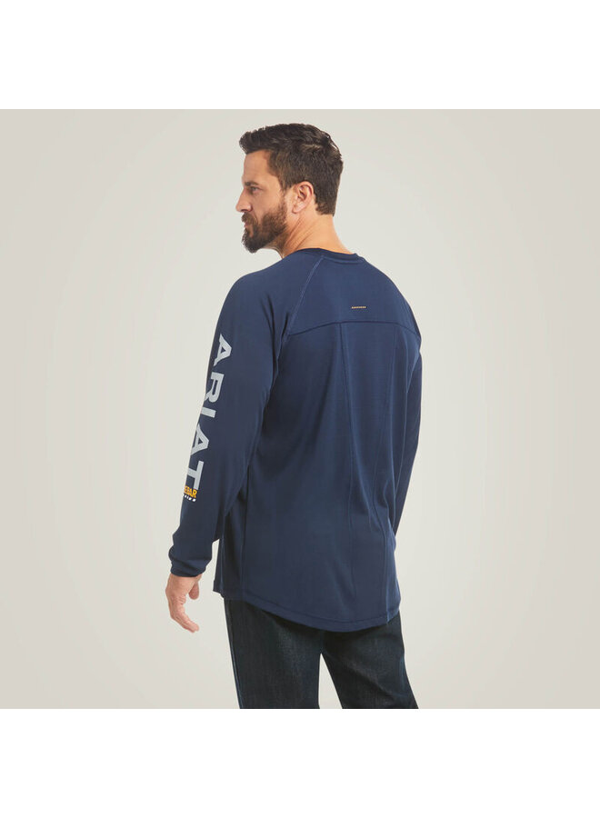 Men's Rebar Heat Fighter Long Sleeve - Navy