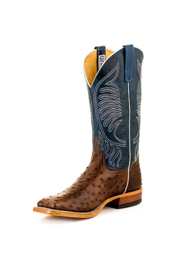 Men's Kango Tabac Mad Dog Full Quill Ostrich Boot - S3004