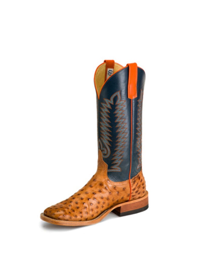 Men's Brandy Bruciato Full Quill Ostrich Boot - S3016