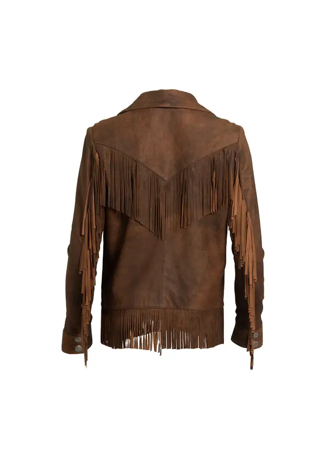 Ladies' Lea Leather Fringe Jacket