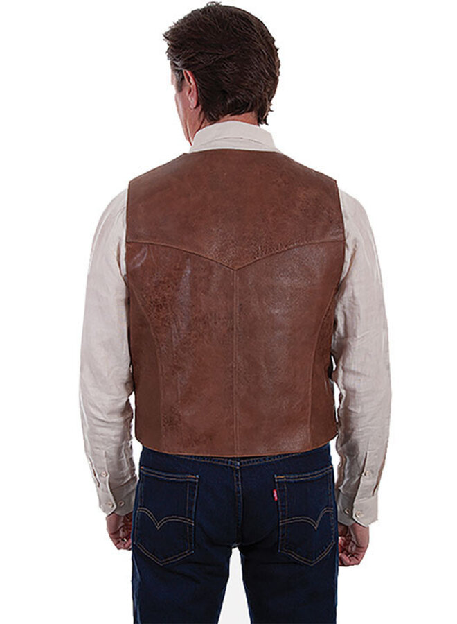 Men's Vintage Leather Lamb Vest