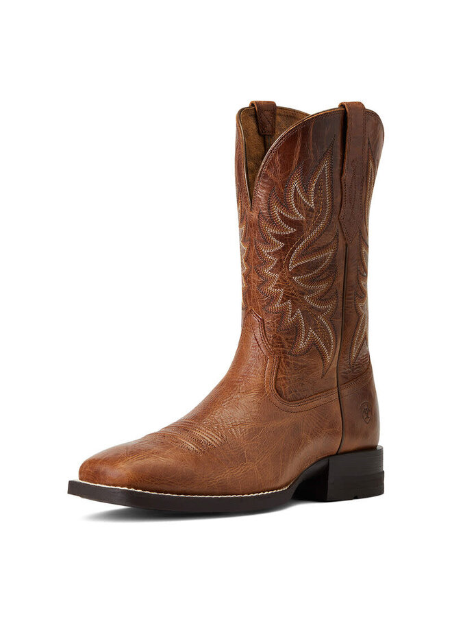 Men's Western Brander Dark Tan Boot