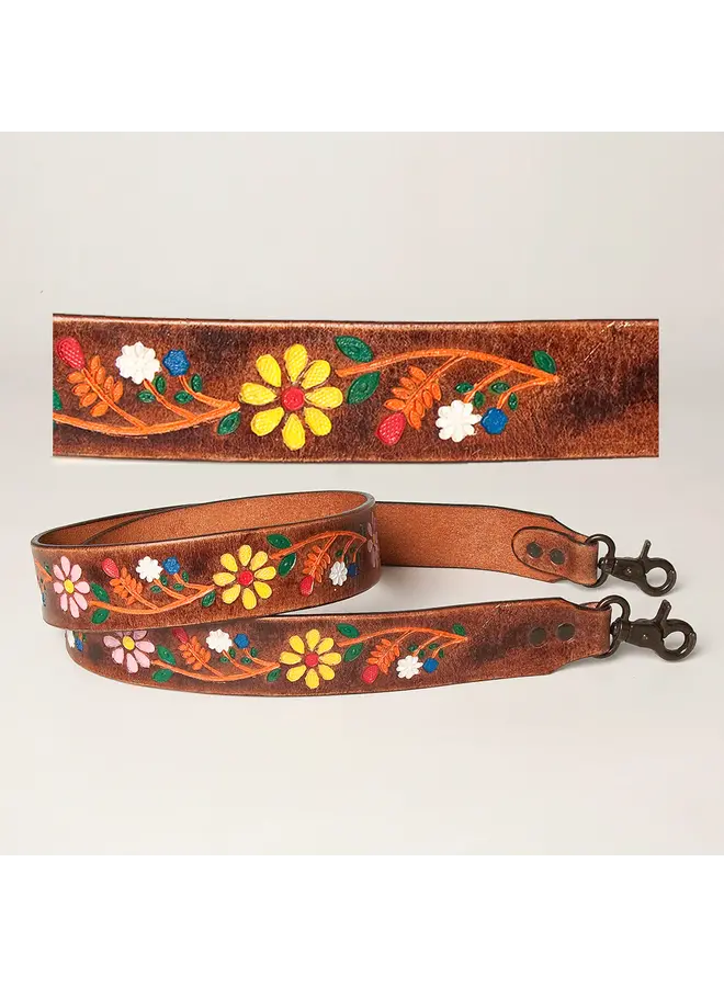 Hand Tooled Crossbody Strap For Bags