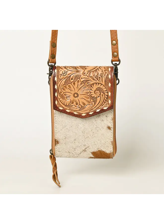 Cellphone Purse Tooled Flap
