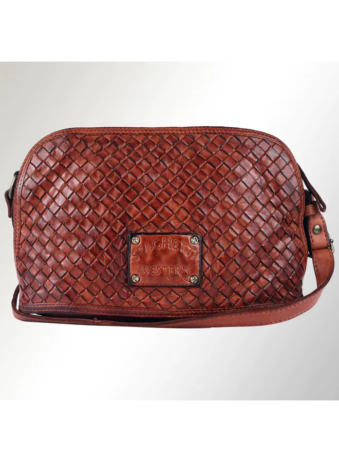 Woven Leather Small Bag