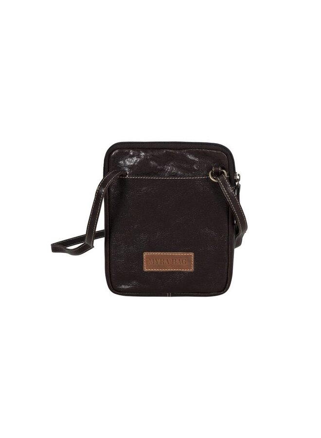 Santa Mesa Mini Leather & Hairon Bag Dark