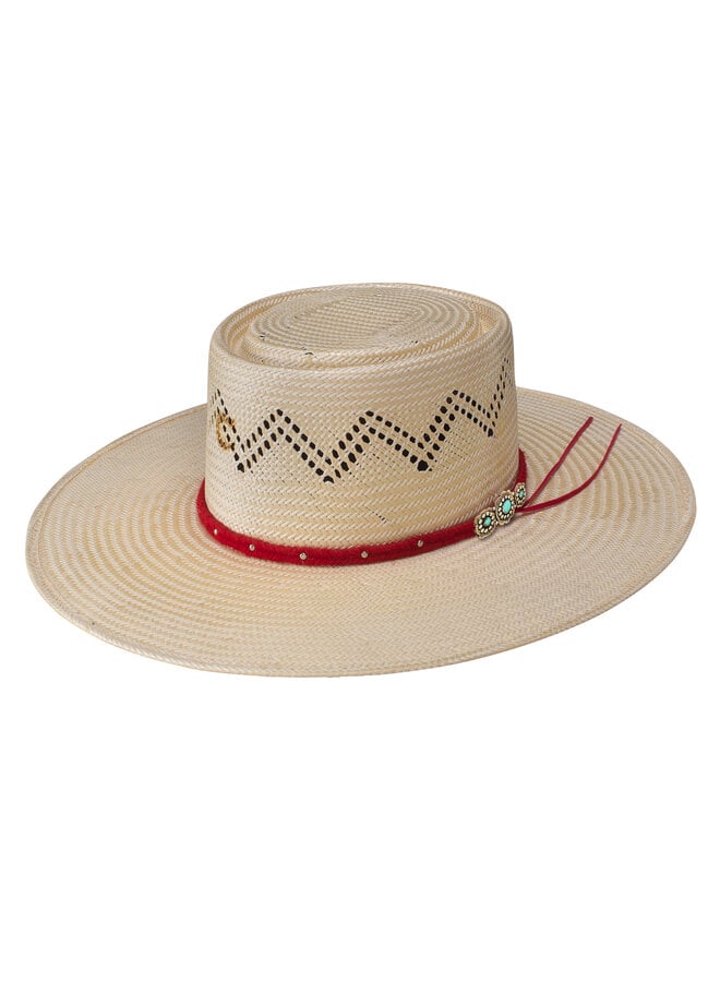 Painted Borders Straw Hat