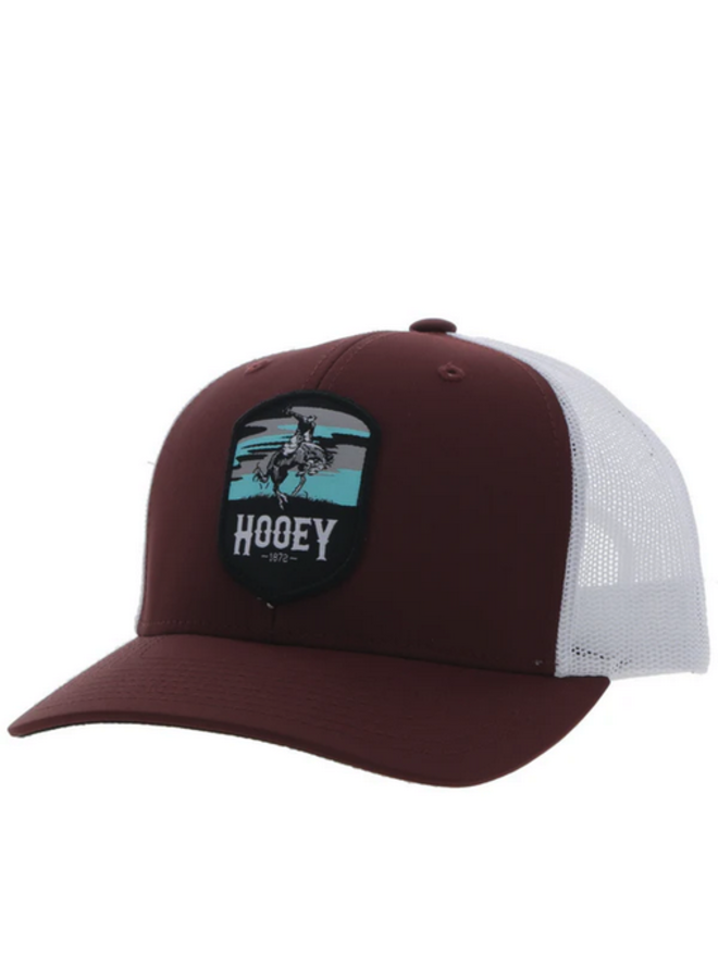 "Cheyenne" Maroon/White Hat