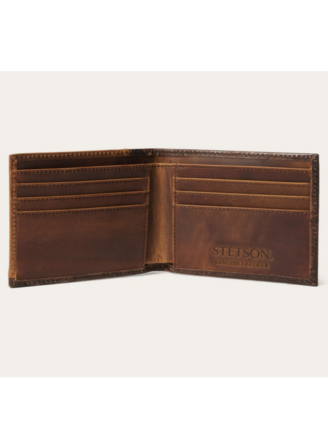 Hair-On-Hide Concho Bi-Fold Wallet