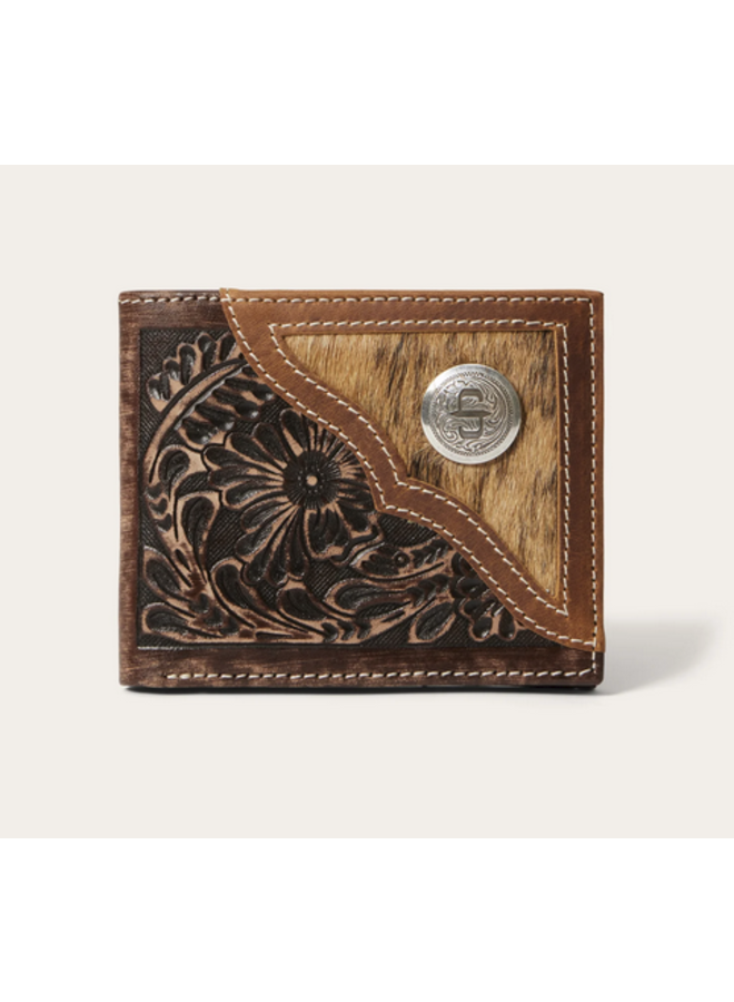 Hair-On-Hide Concho Bi-Fold Wallet