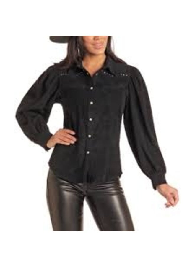 Ladies' Rock & Roll Microsuede Snap Shirt