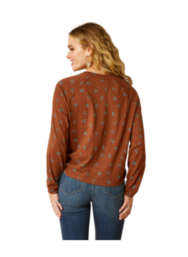 Ladies' Della Twist Cattle Brand Top