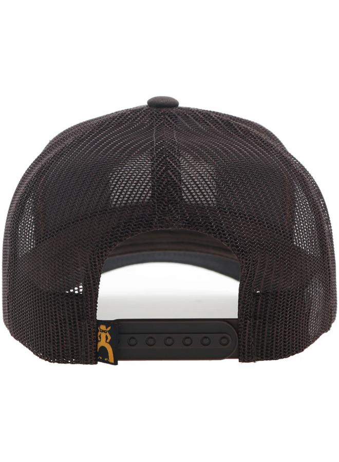 "Ranchero" Punchy Hat Brown w/Black & Orange Patch