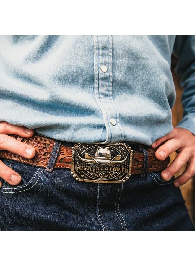 Country Strong Attitude Buckle