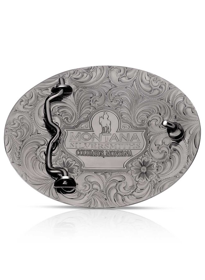 American Made Tradition Buckle with Bull Rider