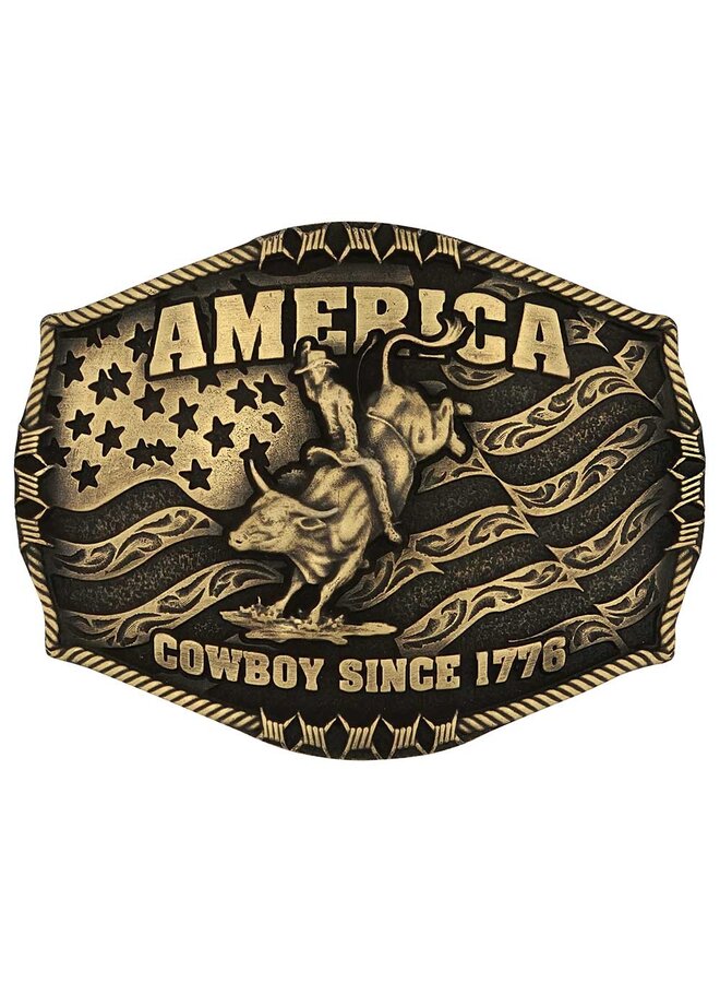 Cowboy Since 1776 Attitude Buckle