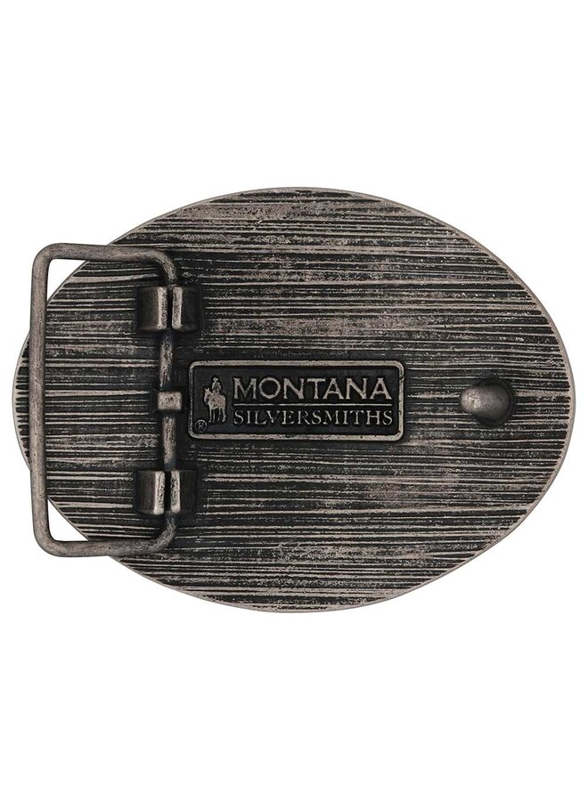 Two-Tone Longhorn Attitude Buckle