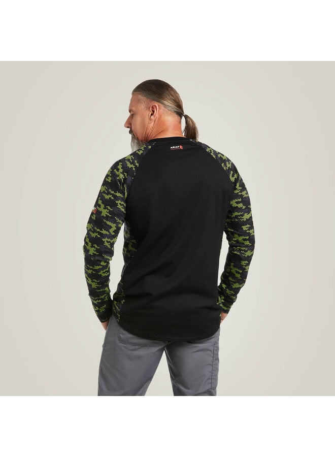 Men's  FR Stretch Camo Baseball T-Shirt