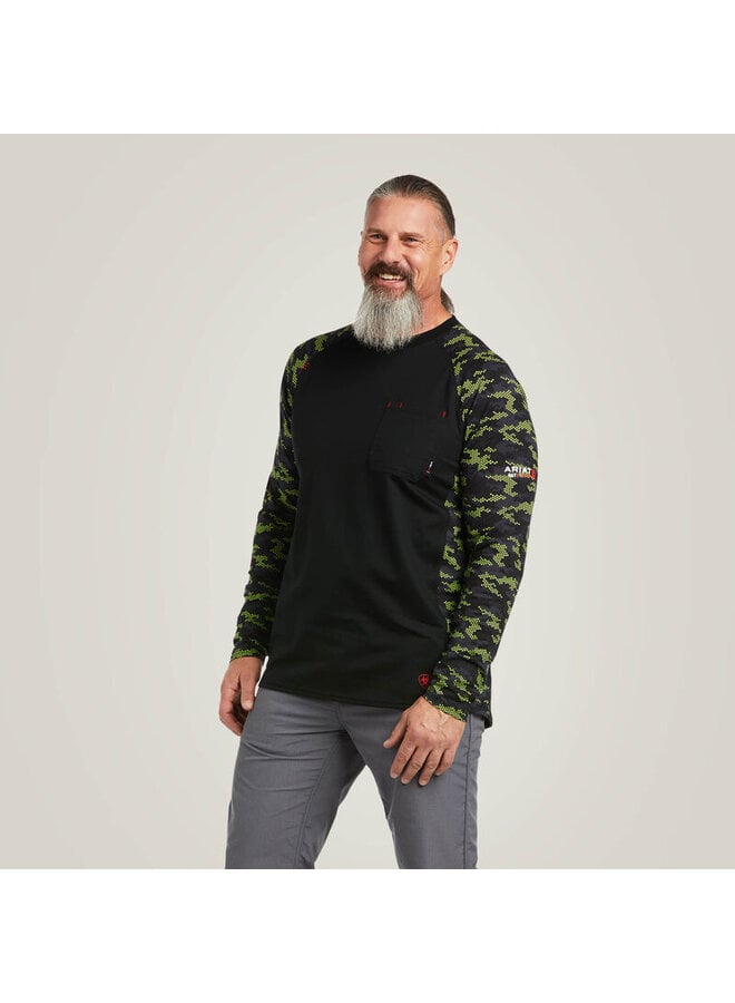 Men's  FR Stretch Camo Baseball T-Shirt