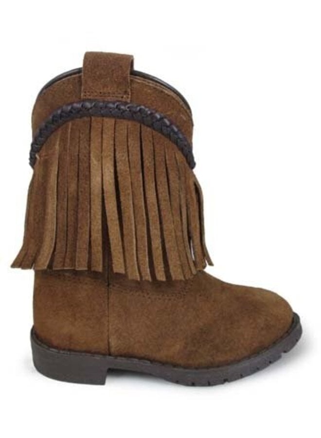 Hopalong Brown Fringe Boot