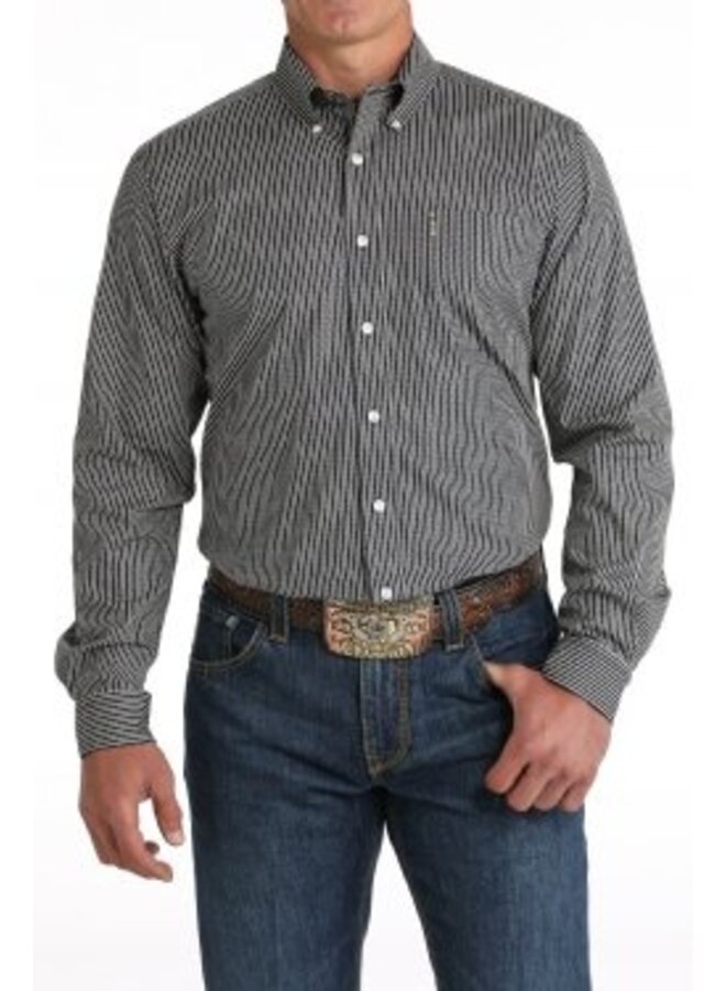 Men's Geometric Button-Down Western Shirt