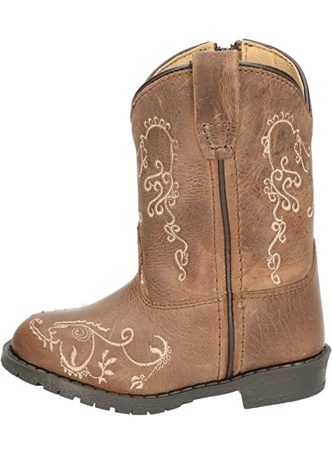 Toddler Hopalong Brown Waxed Distressed Boot