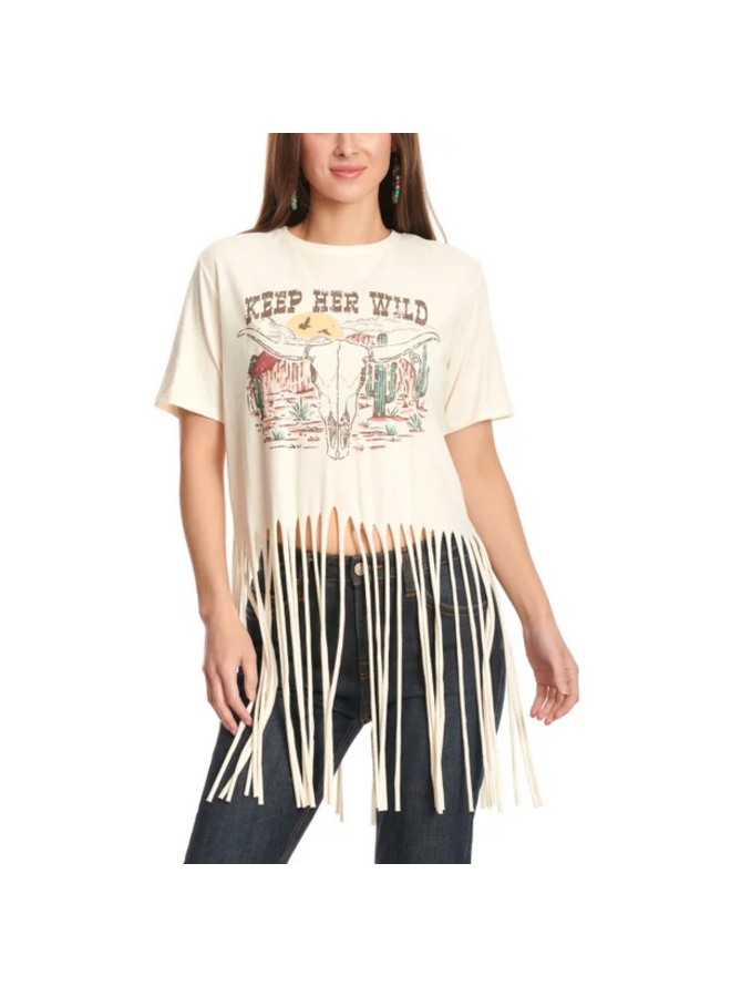 Ladies' Keep Her Wild Fringe Tee