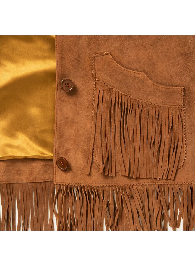 Ladies' Lamb Suede Fringed Jacket