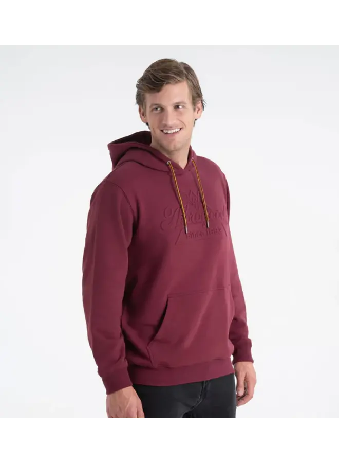 Men's Heavyweight Brushed Embossed Logo Hoodie