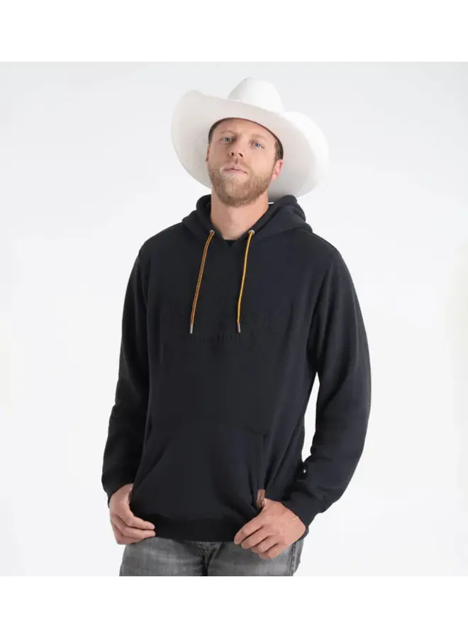 Men's Heavyweight Brushed Embossed Logo Hoodie