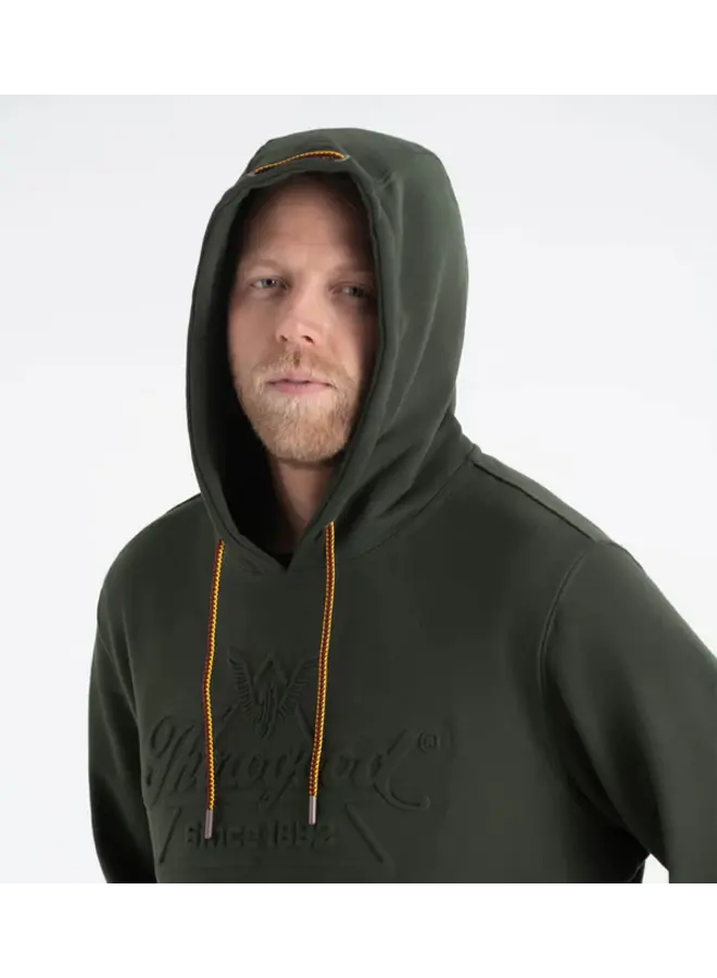 Men's Heavyweight Brushed Embossed Logo Hoodie