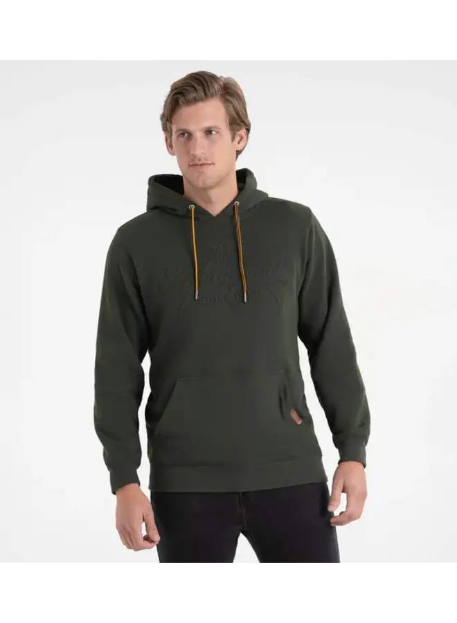 Men's Heavyweight Brushed Embossed Logo Hoodie