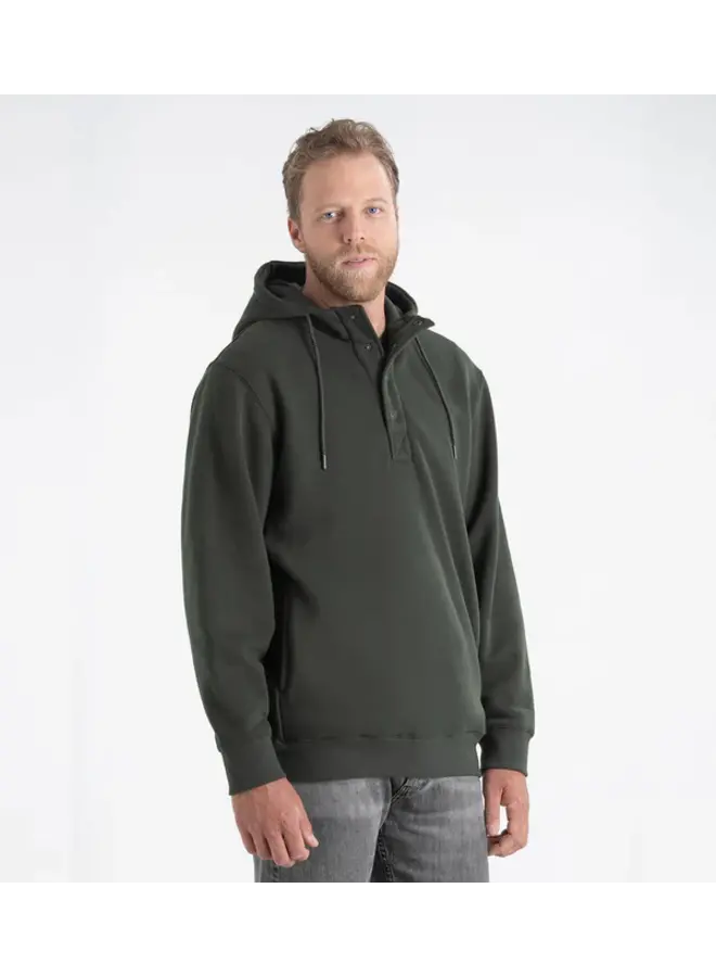 Men's Snap Neck Heavyweight Hoodie