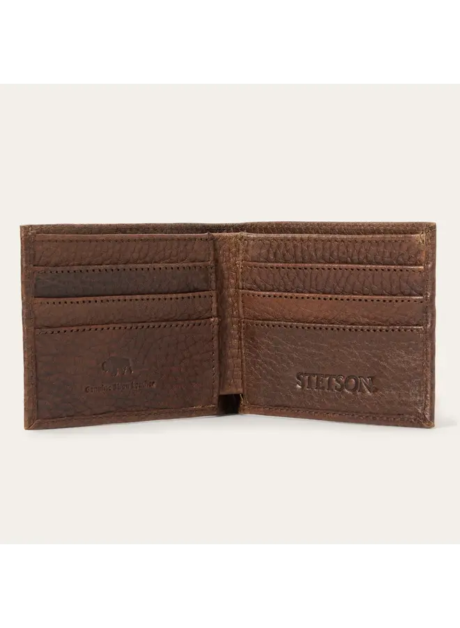 Hazelnut Bison Stetson Bi-fold Wallet