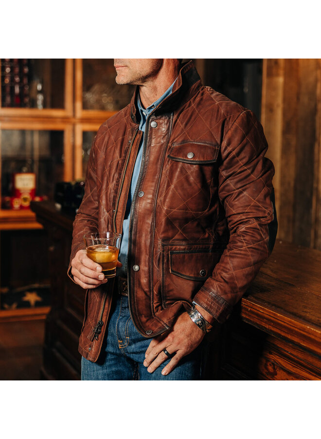 Men's Sedona Waxed Suede Leather Jacket