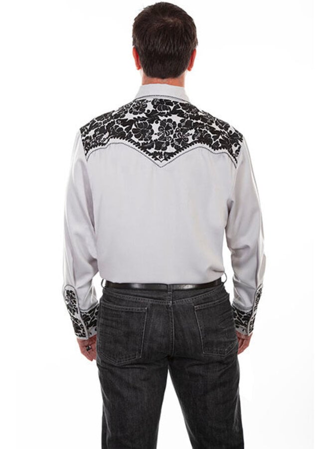 Men's Floral Tooled Shirt