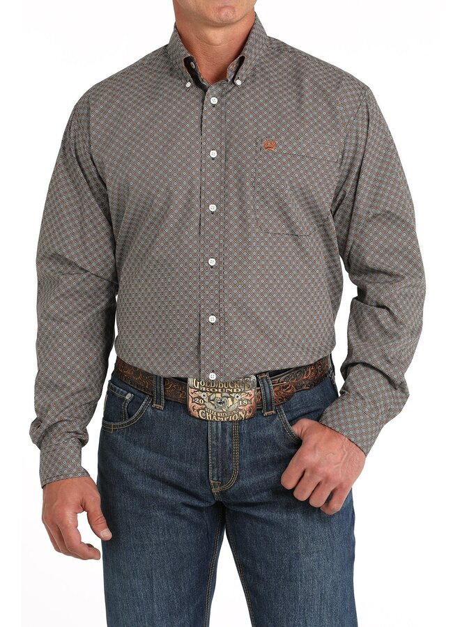 Geometric Button Down