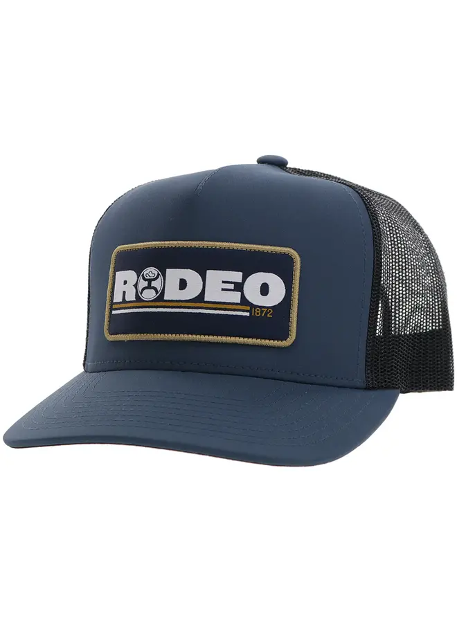 "Rodeo" Hooey Hat Navy/Black with Multi Colored Patch
