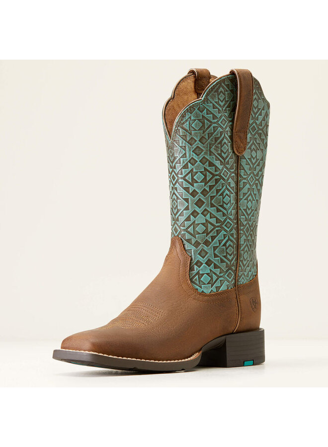 Round Up Wide Square Western Boot