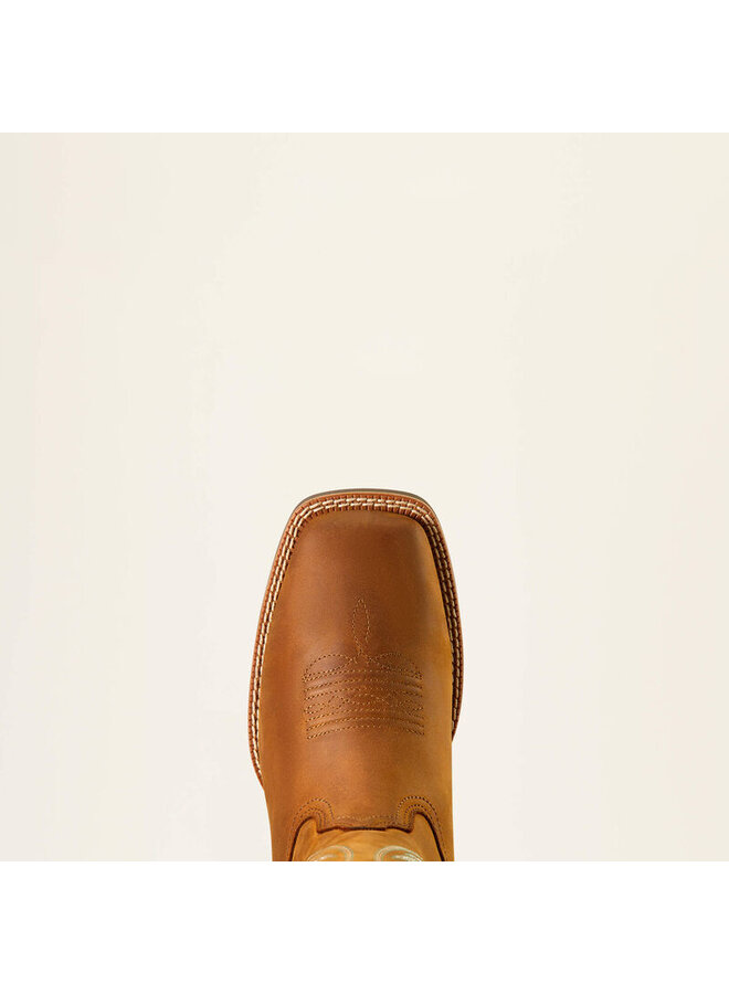 Ladies' Round Up Wide Square Toe Waterproof Western Boot