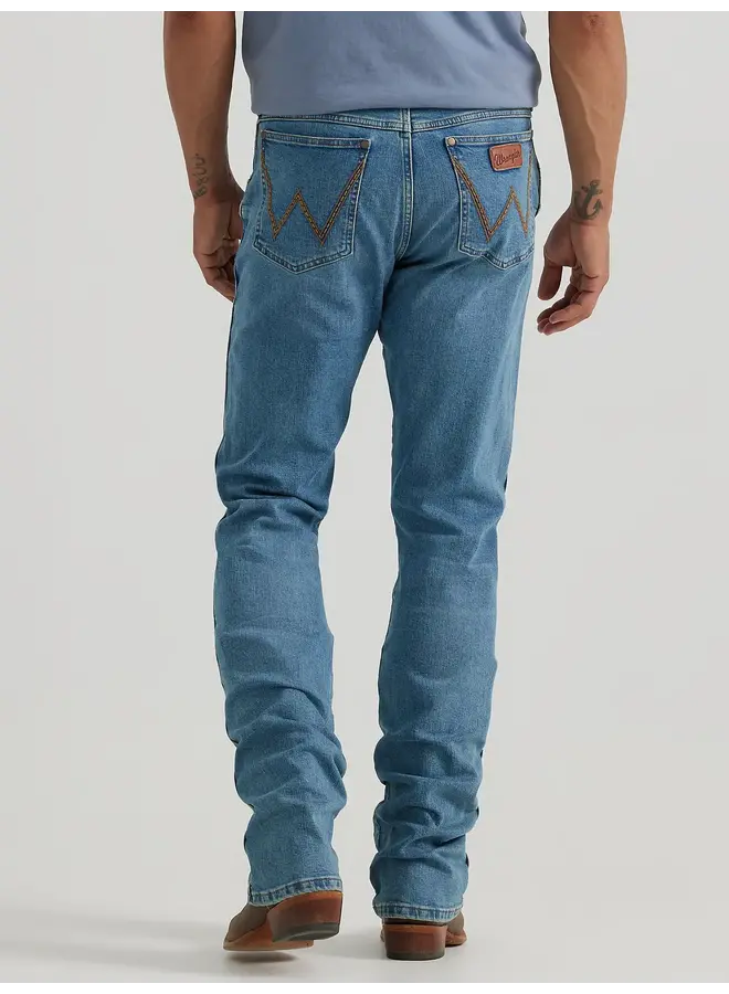 Men's Retro Slim Light Wash Boot Jean
