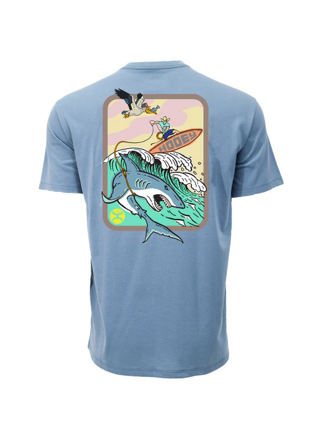 Men's "Cowboy Surf" Dark Denim T-shirt