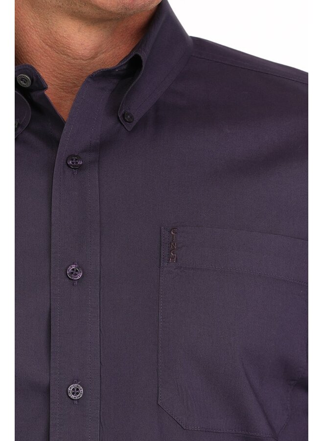 Men's Purple Modern Fit Long Sleeve Shirt