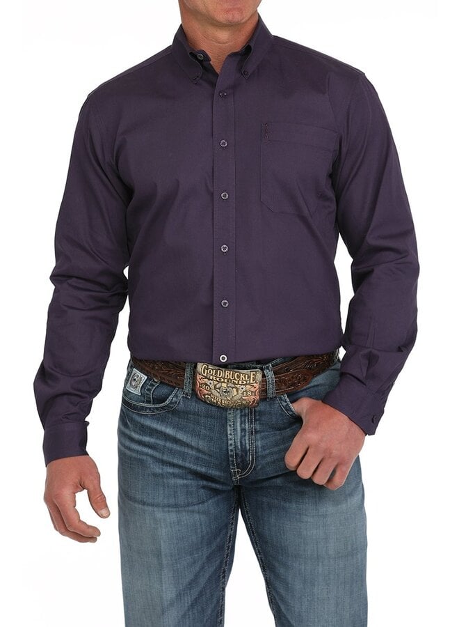 Purple Modern Fit Long Sleeve Shirt
