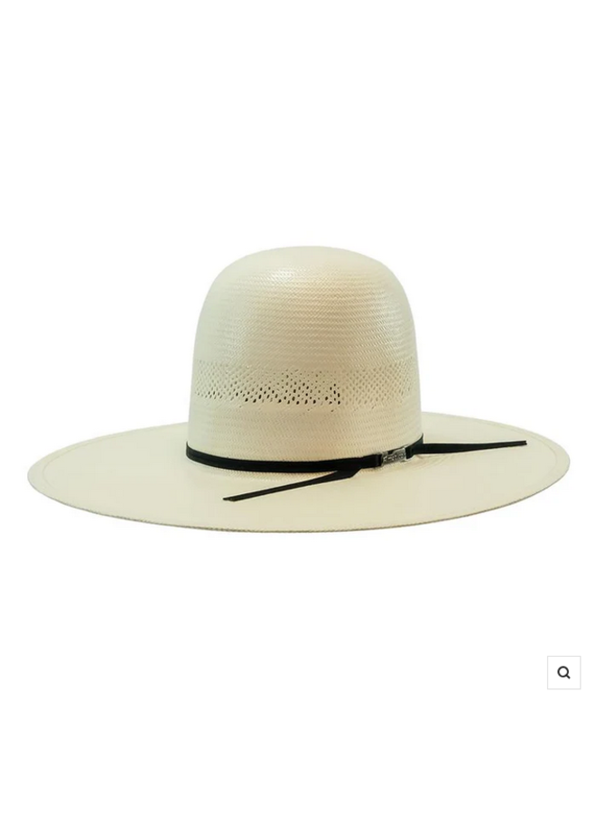 7104 Fancy Vent Open Crown Straw Hat