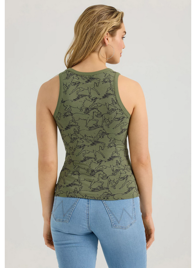 Ladies' Printed Slim Goddess Tank