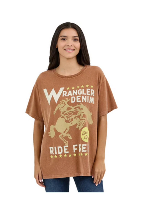 Oversized Acid Wash Graphic Tee